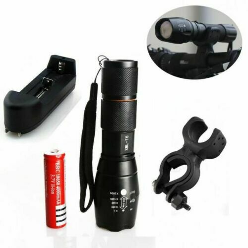 Super Bright LED Tactical Flashlight 5 Modes Zoomable