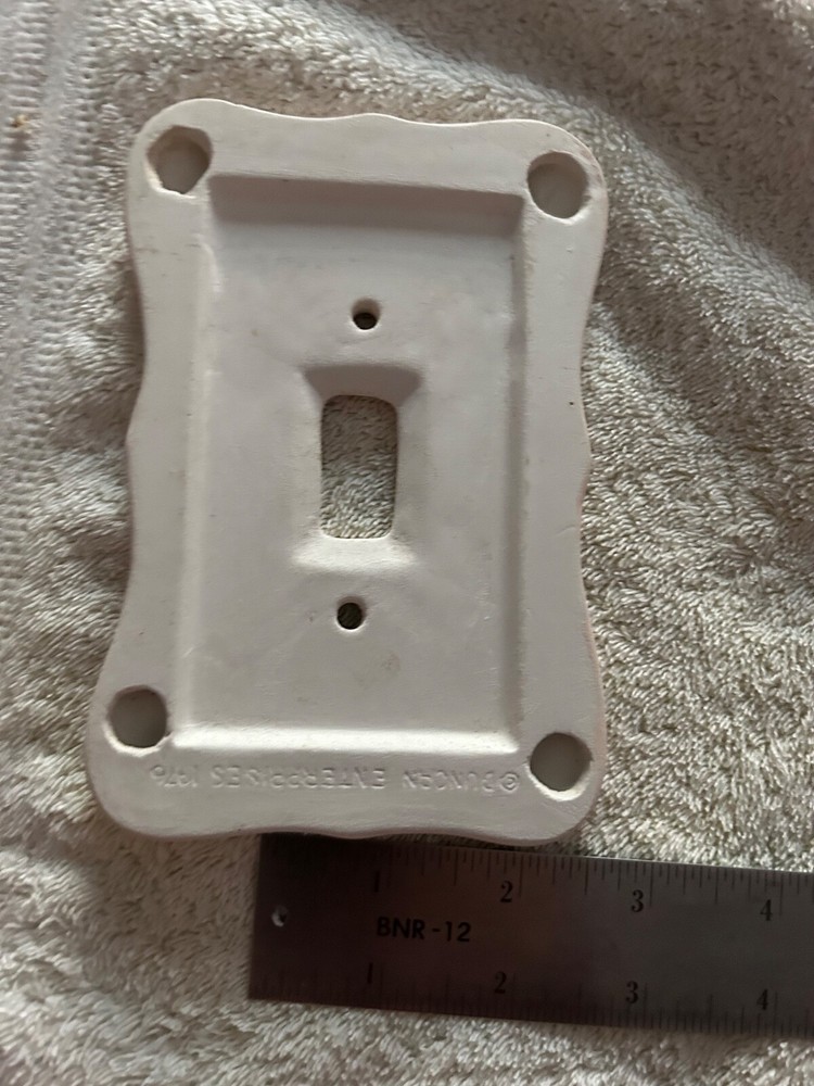 Vintage Electrical Wall Cover Light Switch Flowers