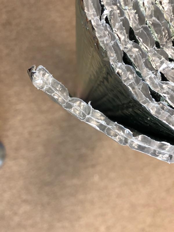 2" x 25' Reflective Double Bubble Duct Spacer HVAC Pipe Wrap Spacers Insulation