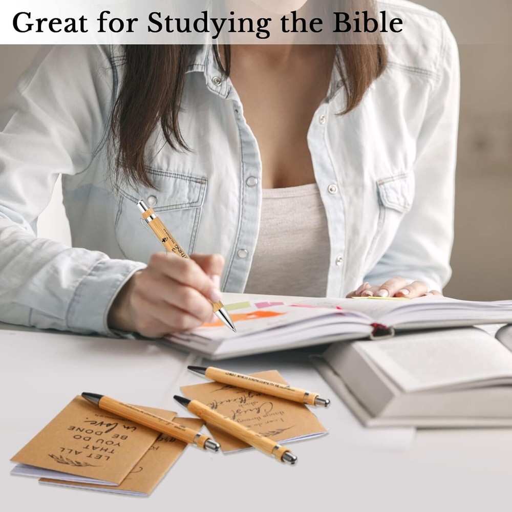 100 Assorted Christian Gift Journals & Pens - Perfect for Sharing & Reflection