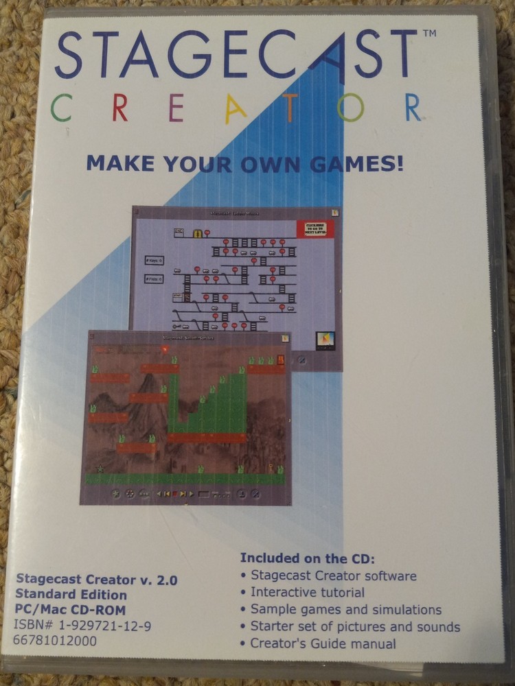 Rare! Vintage Stagecast Creator 2.0 PC/MAC Programing Game Building 2006 PRIVATE