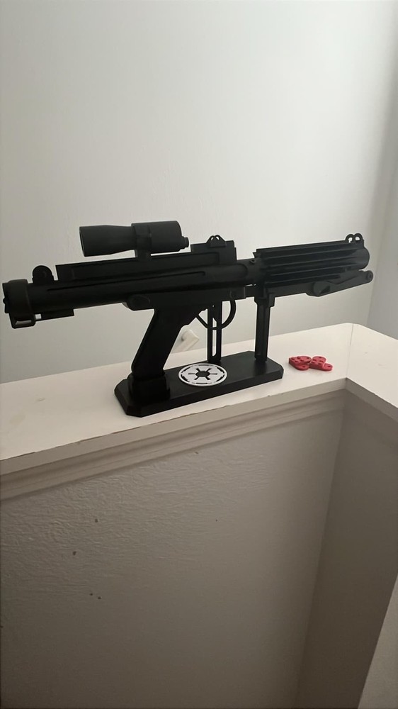 BLACK Edition Stormtrooper E-11 Blaster Rifle with STAND | 3D Printed