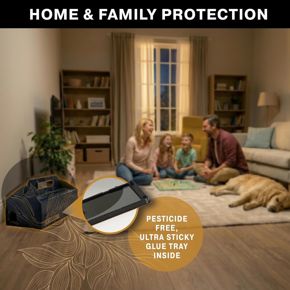 Catchmaster Catch & Toss: No-Touch Disposable Mouse Glue Traps Indoor - 2 Pack