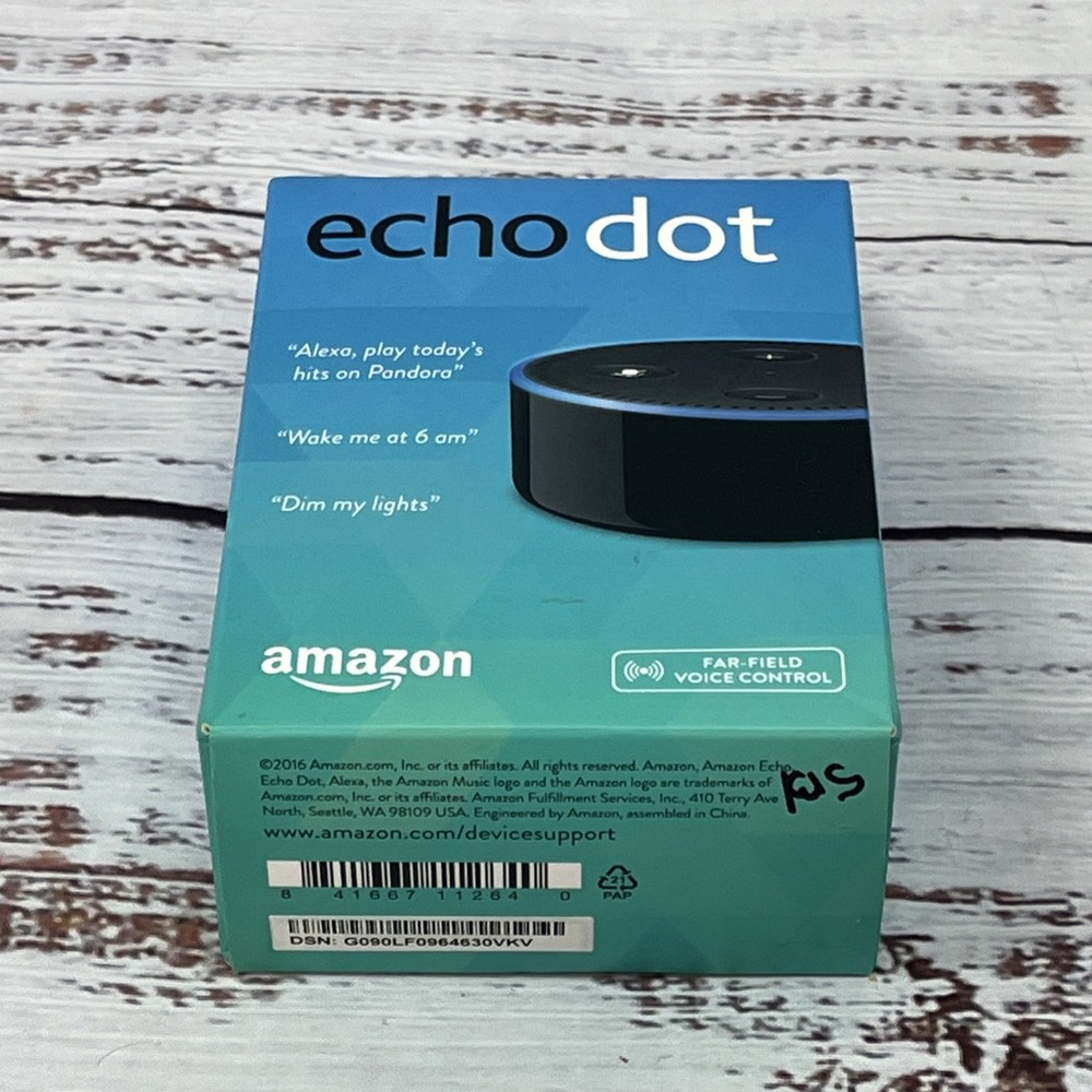 Amazon Echo Dot (2nd Generation) Smart Speaker w/ Alexa - Black - New Sealed