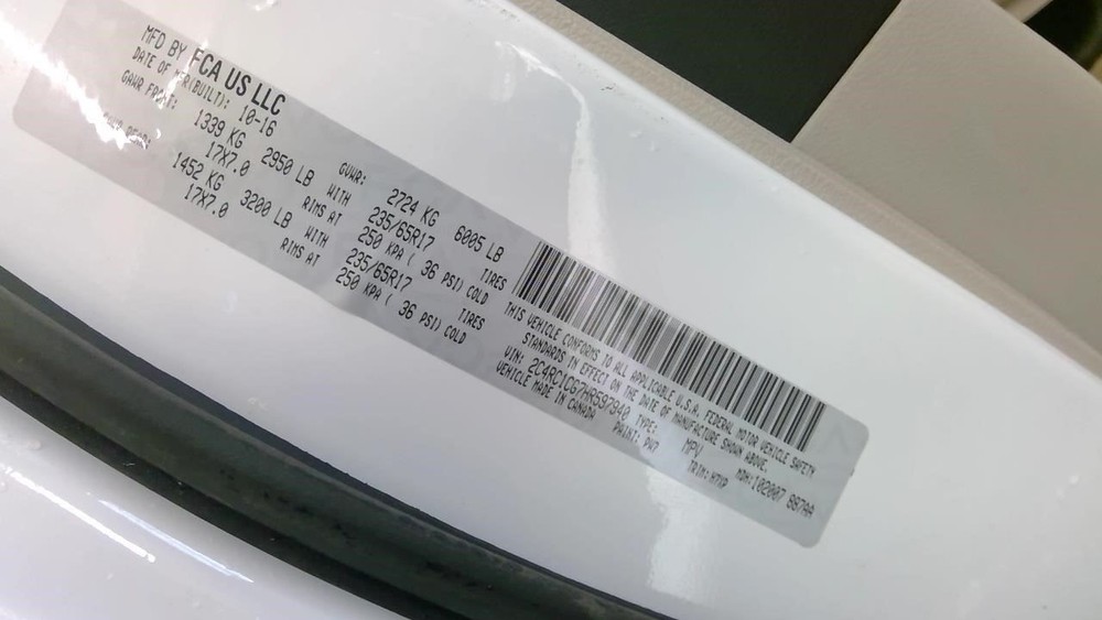 PACIFICA 2017 Battery Tray 1869083