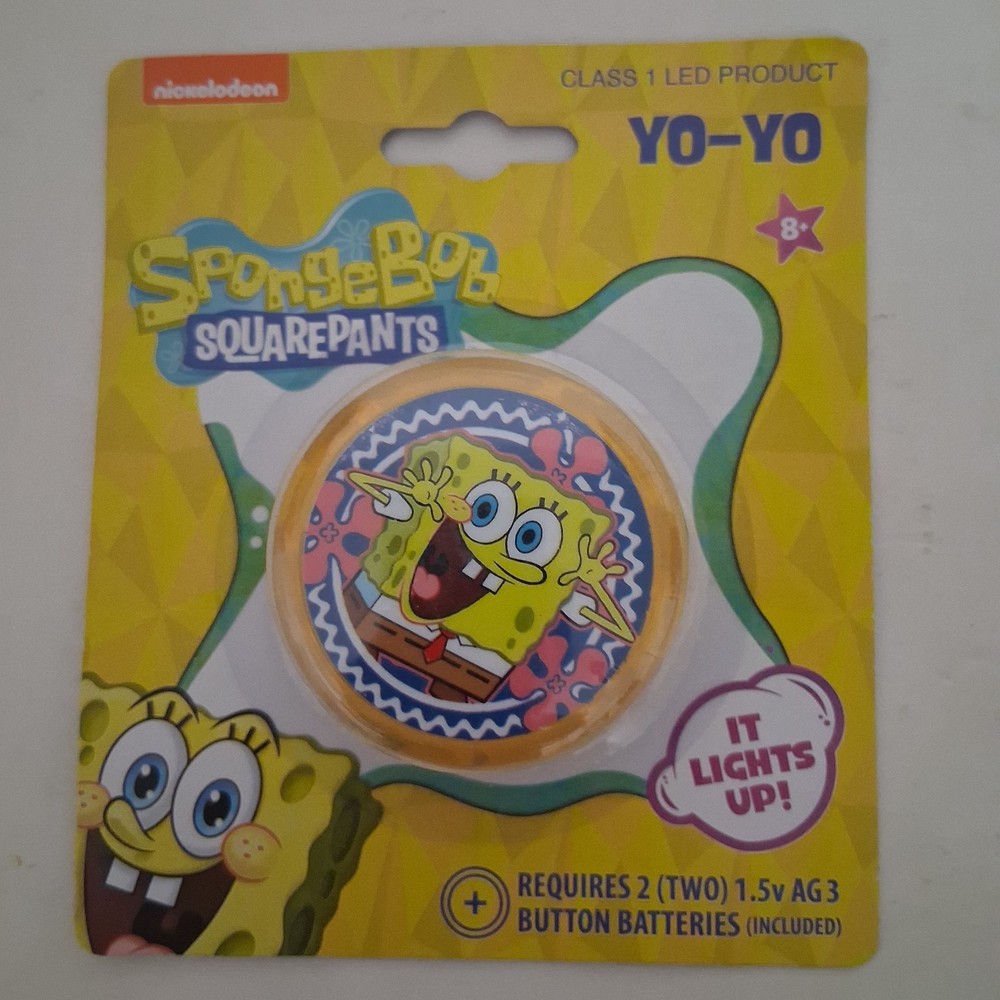 SpongeBob SquarePants Light Up YO-YO Nickelodeon Yellow New