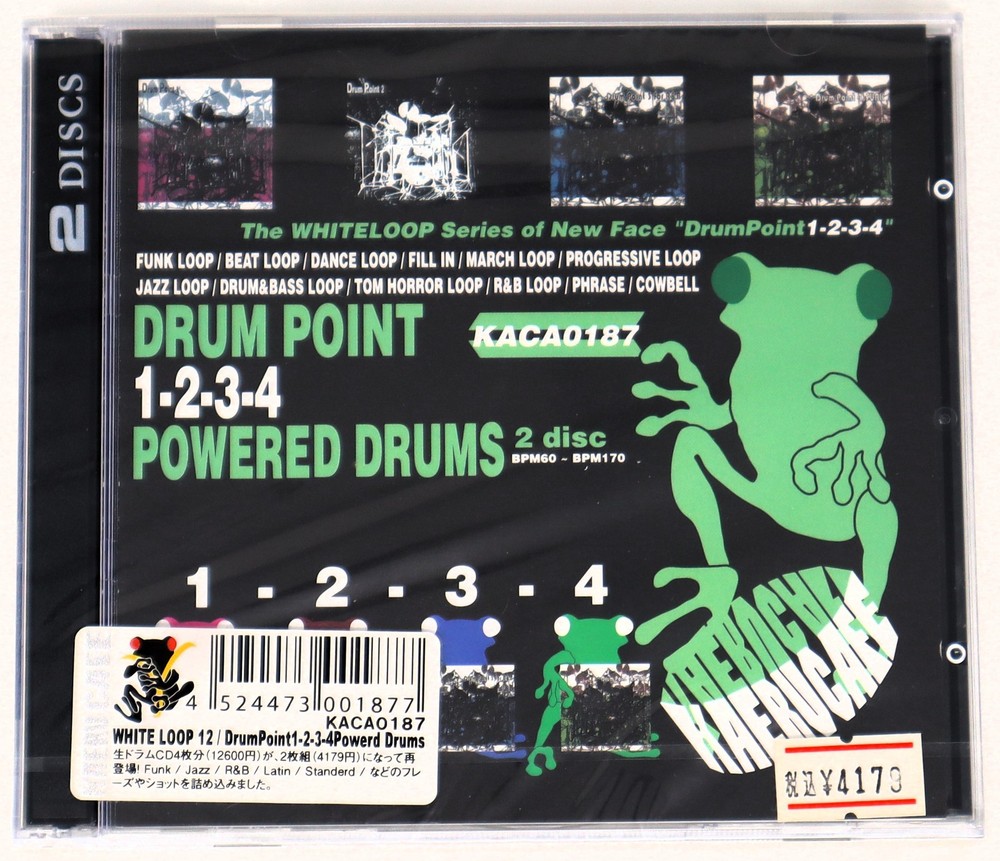 Kaeru Cafe White Loop 12 Drum Point Sample Library/Sound Library/Sampling 2x CD
