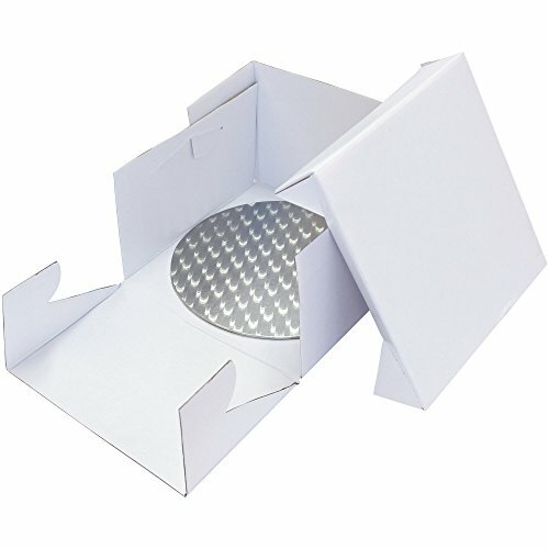 PME Round Cake Card & Cake Box, 10-Inch, White