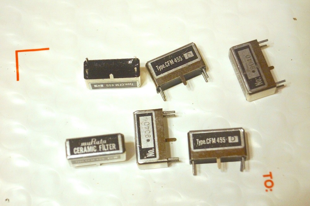 1 new Murata CFM455D BANDPASS CERAMIC FILTER (new old stock)