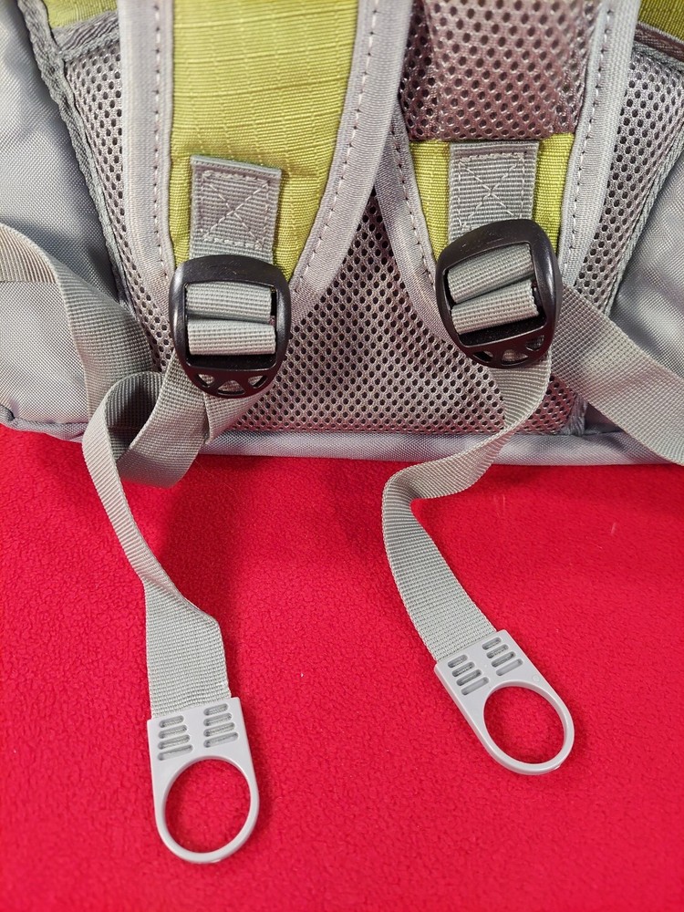 High Sierra Padded Backpack Green & White Paisley
