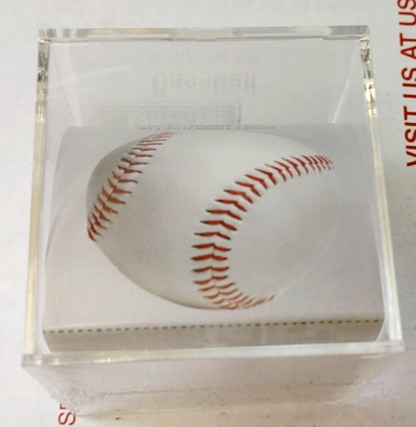 Baseball Acrylic Display Case Holder Cube Box 3"x3"