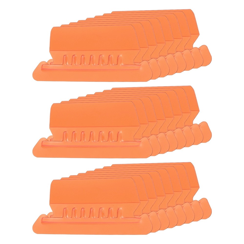 3" File Folder Labels, 24pcs File Folder Tabs with Inserts Labels, Orange Slot