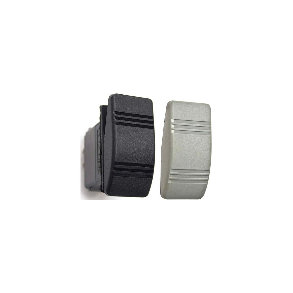 Sierra RK19850TP Black & Gray Rocker Switch, DPDT