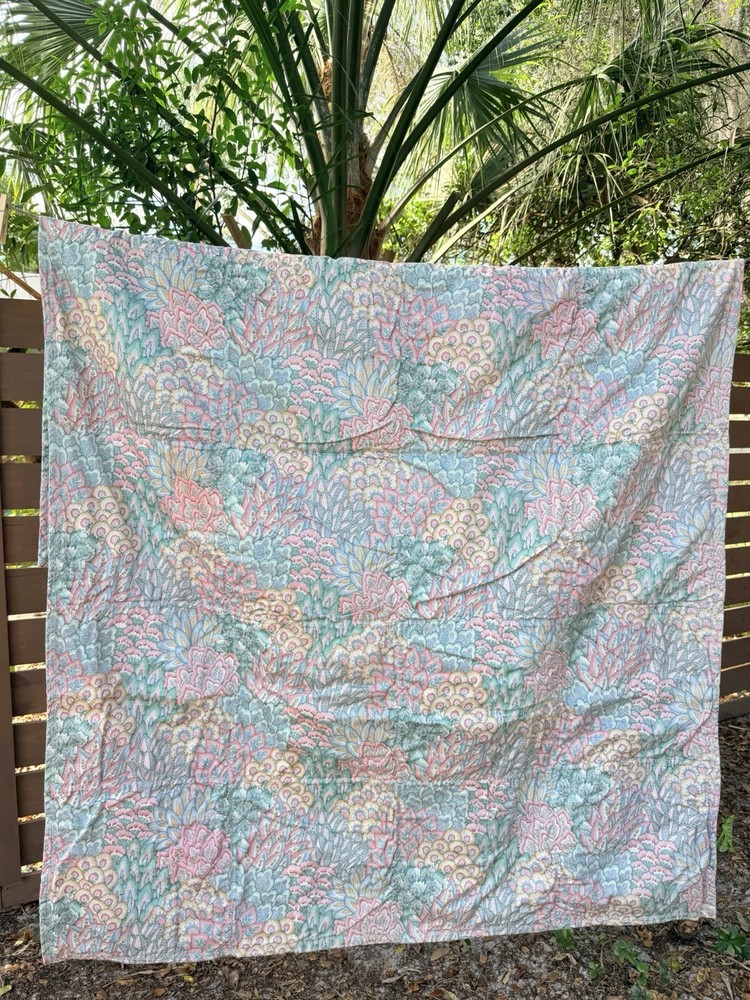 Vintage Crazy Quilt Patchwork Handmade Multi-Texture Boho 48" x 68" Eclectic