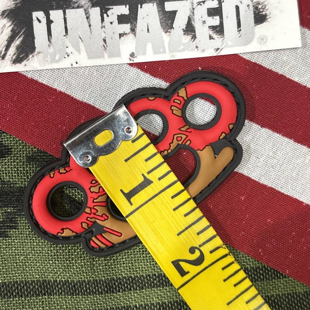 PvC Knuckle Up Tactical Hook And Loop Patch High Quality 3d