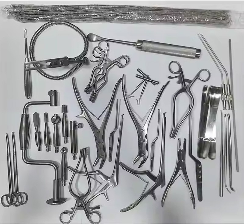 Basic Craniotomy Surgical Neuro and Spinal Orthopedic Instruments Set