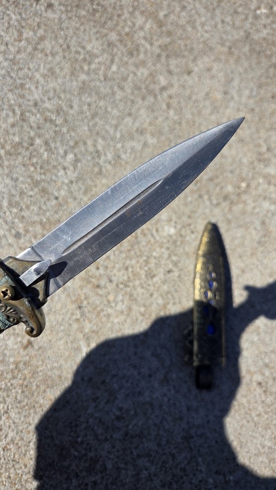 Brass Dagger With Sheath