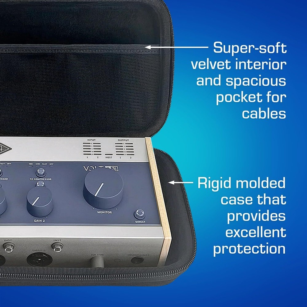 ANALOG CASES Universal Audio Volt 276/176 Case - Custom-Fitted Compact PULSE...