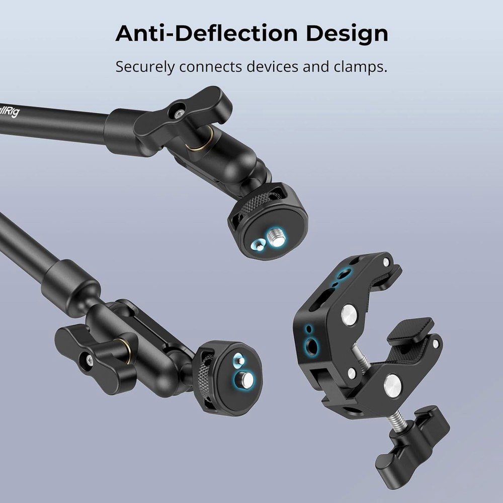 SmallRig RF 10C mini Spotlight LED Flashlight with 22" Magic Arm with Clamp