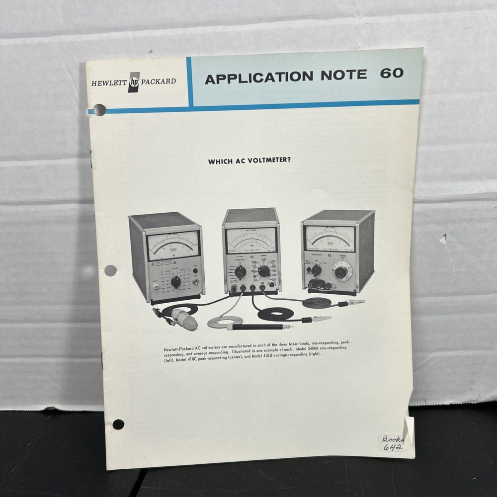 HP Application Note 60. which AC Voltmeter