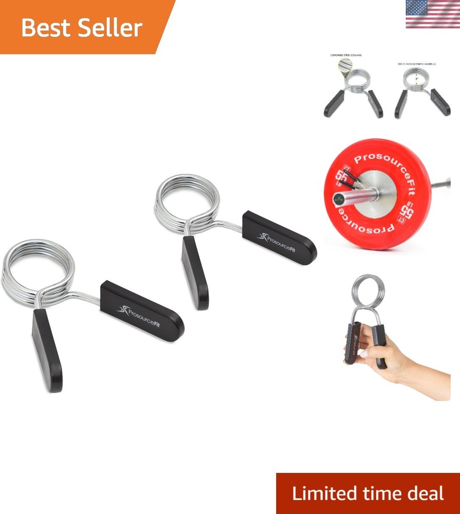 Secure Spring Clip Collars for 2-Inch Olympic Bars - Enhanced Safety Design