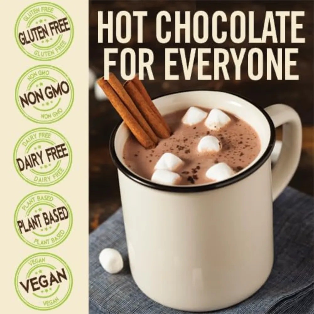 Castle Kitchen Hot Chocolate Packets, 1oz Single Serve Mix (25 Pack) Rich &