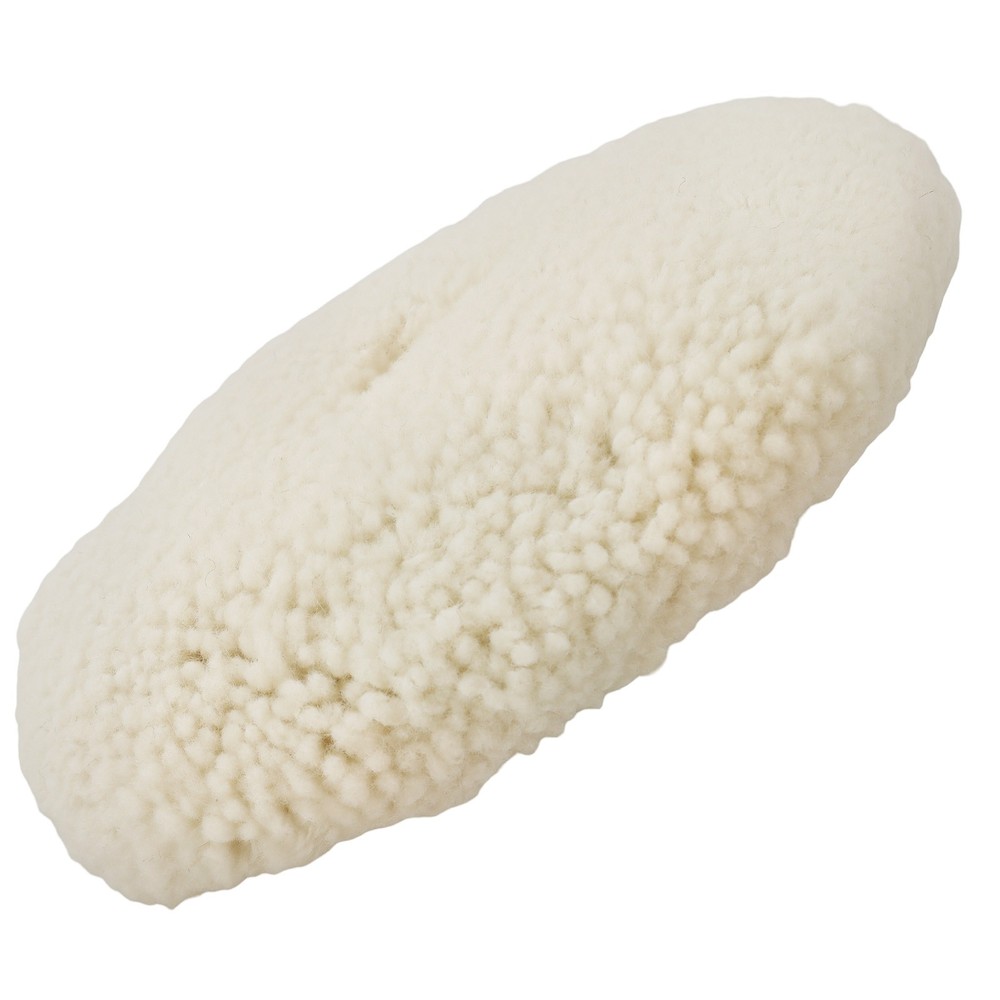 7 Inch Wool Polishing Sponge Pad Hook Loop for Buffer Compound Backing Plate