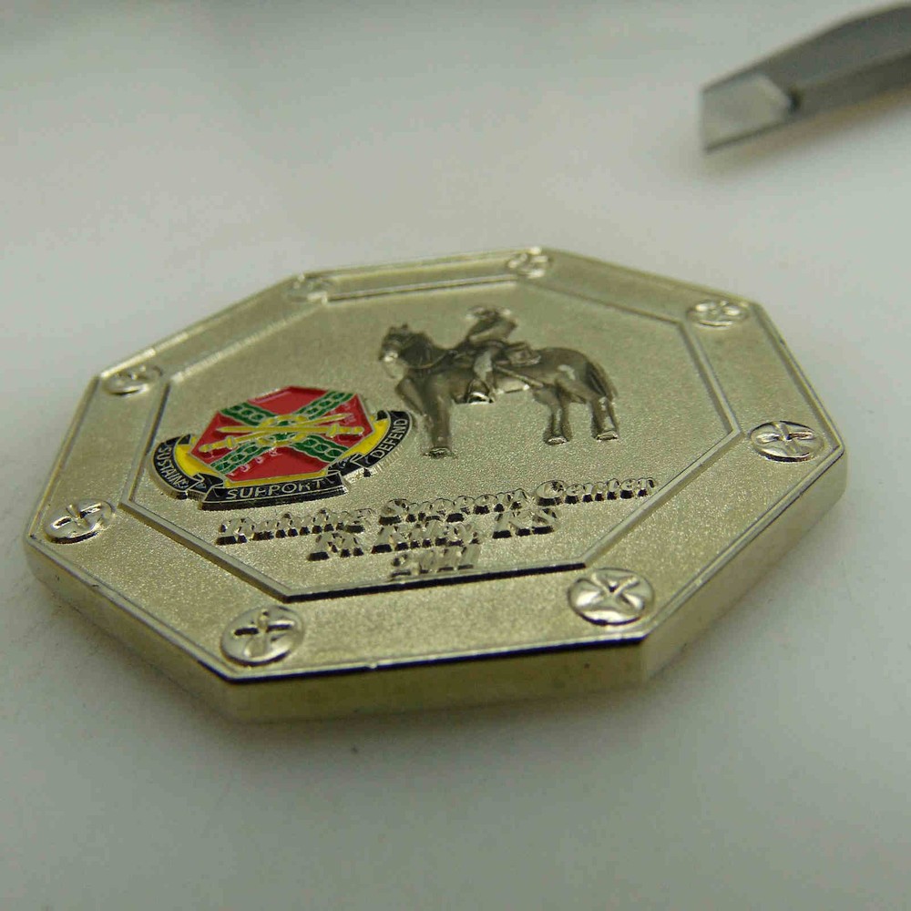 CONSTRUCTION SUSTAIN SUPPORT DEFEND CHALLENGE COIN