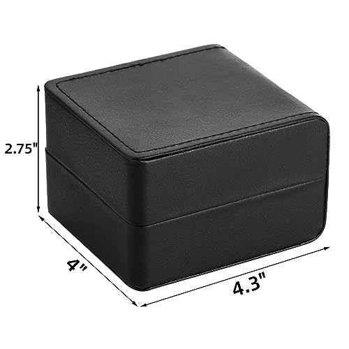 6 Pack PU Leather Watch Gift Box, Single Watch Storage Case with Removable