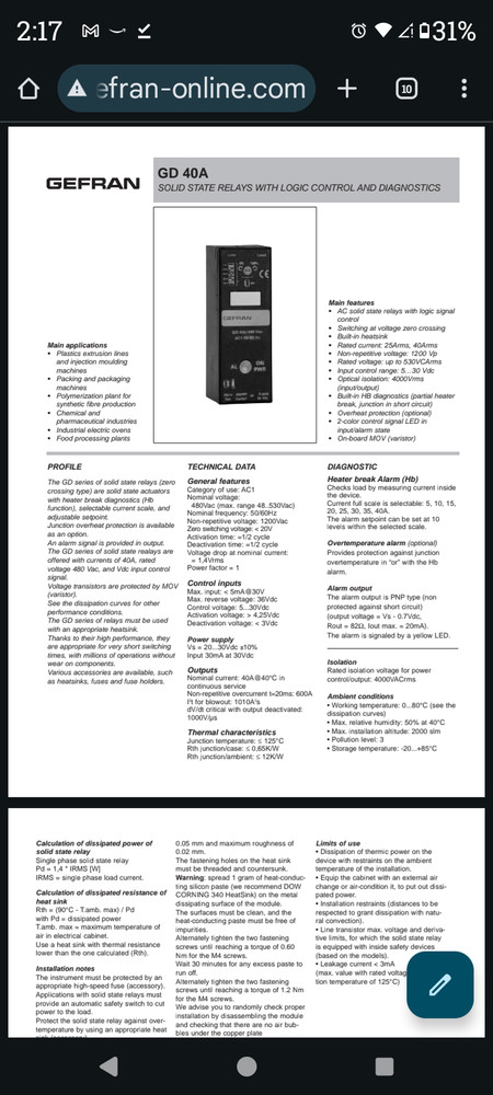 Gefran KITGD-T82 SSR
