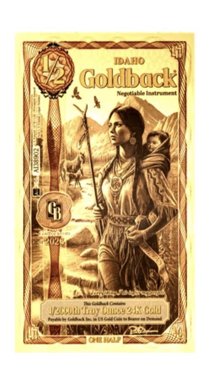 LOT 3 X IDAHO ALPHA GOLDBACK NOTES BU 1/4, 1/2, & 1 DENOMINATIONS PRE SALE 🔥