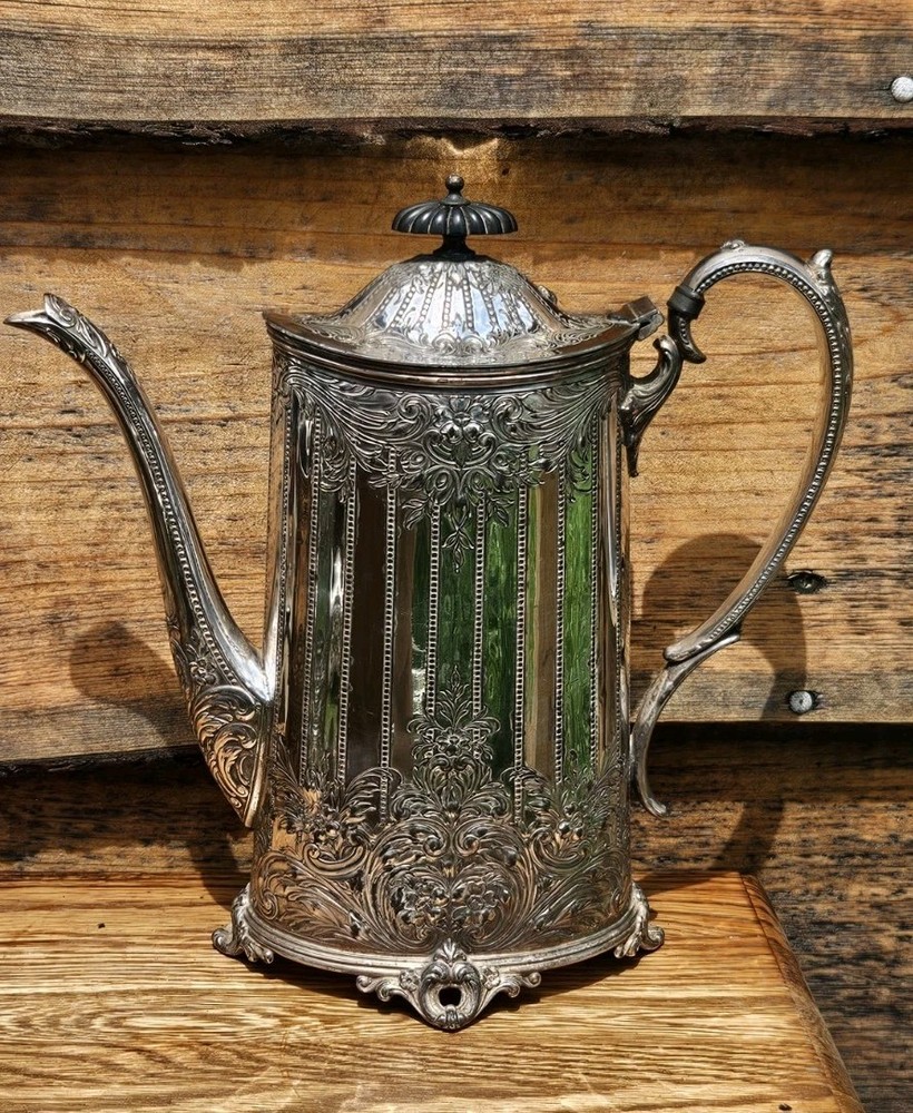 Wilcox International Silver Wynwood Silverplate 4 Piece Tea Coffee Service