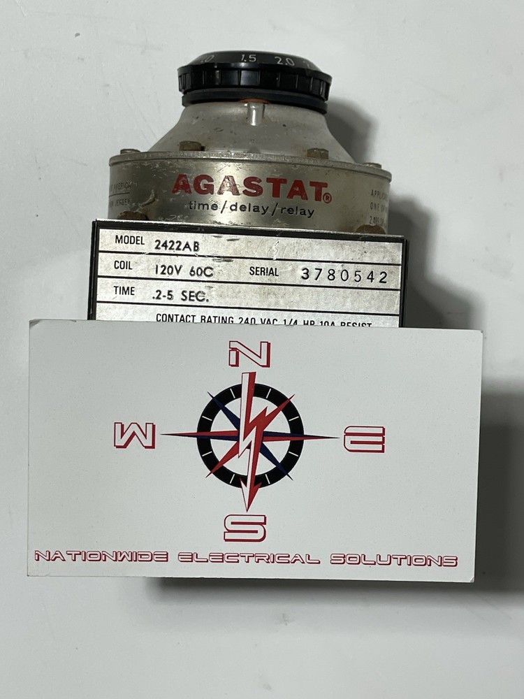 Agastat 2422AB Time Delay Relay, 0.2-5 Seconds