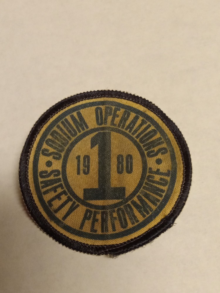 Vintage Sodium Ops Safety Performance Patch ,ethyl