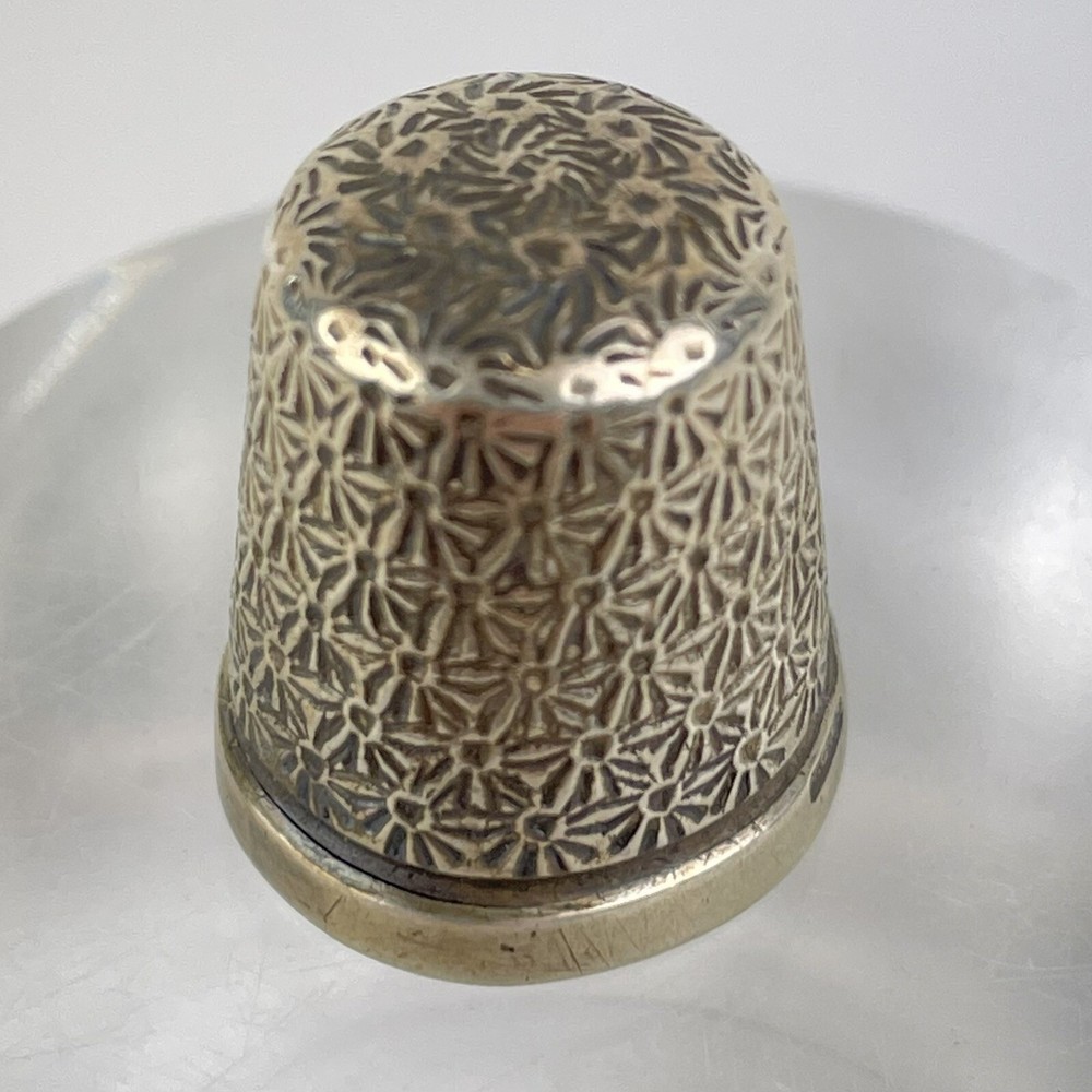 Antique Solid Silver Thimble Size 17 Henry Griffith & Sons Ltd 1926 2cm 3.6g