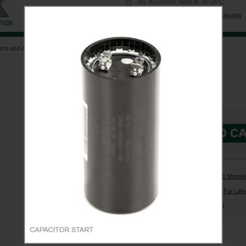 CAPACITOR START # 9181003-50