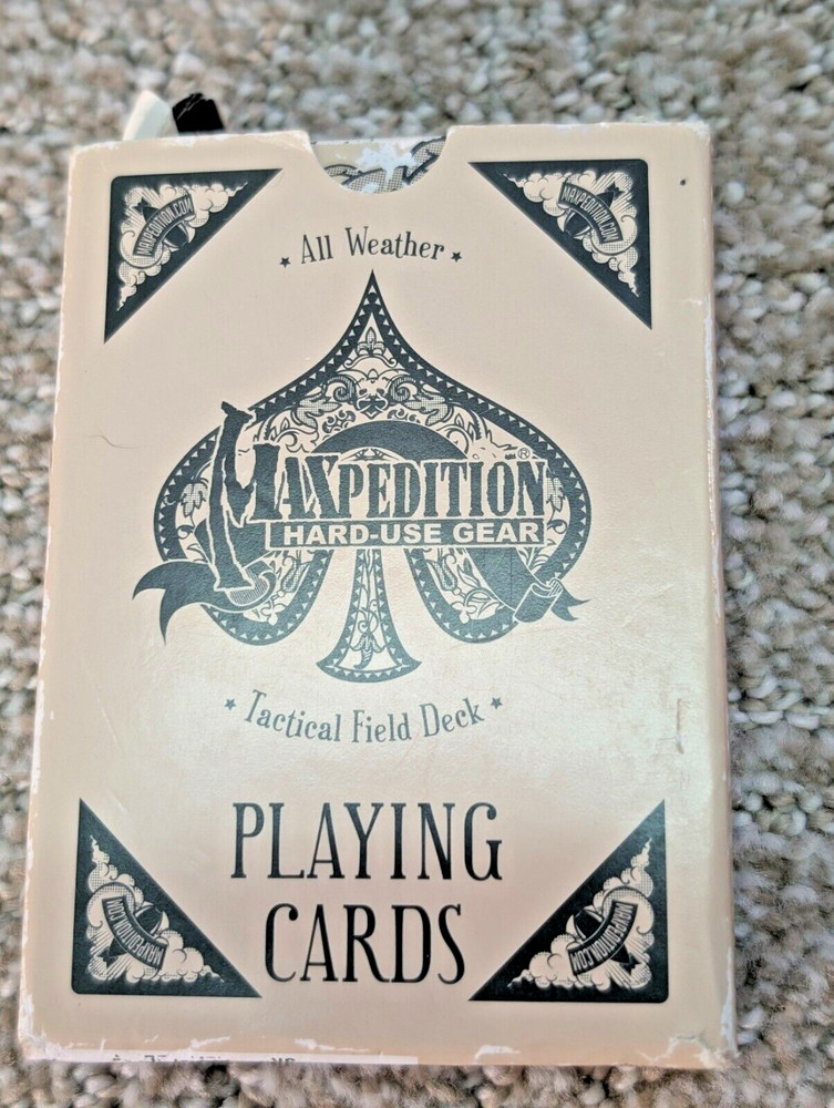 Maxpedition Hard Use Playing Cards Tactical Field Deck All Weather Complete Deck