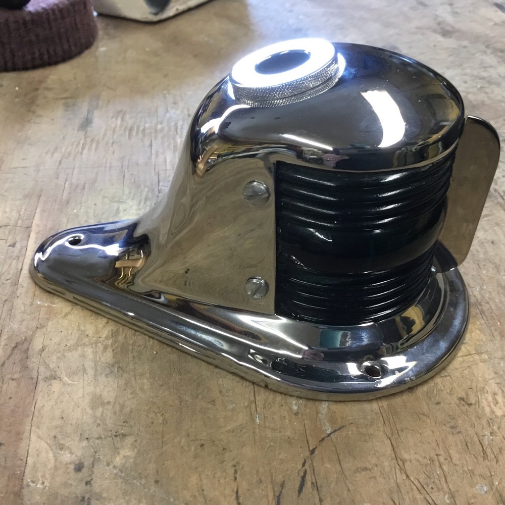 Chrome Plated Bow Light ,glass Lens Wired