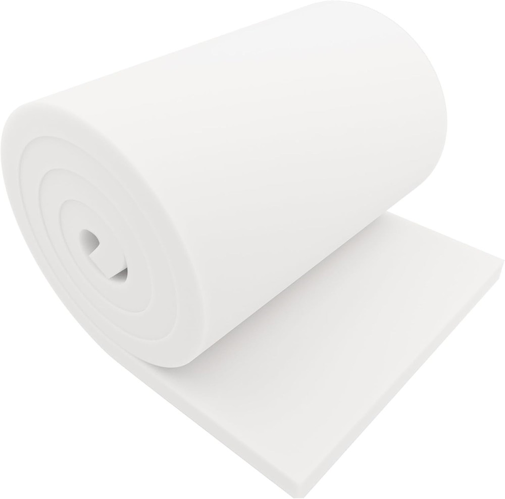 Rectangular 72" x 24" x 1" Upholstery Foam Cushion - Ideal for Versatile Use