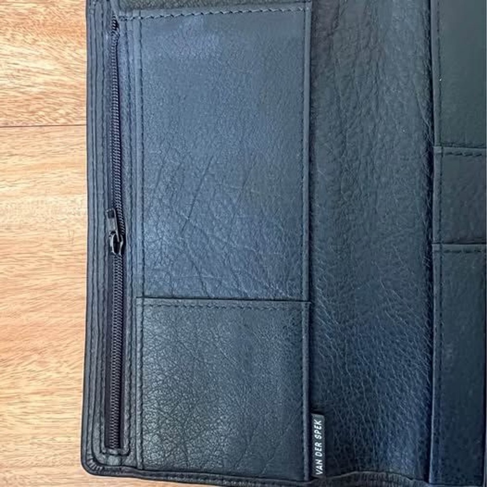 Van Der Spek VDS Touch Me Codex - Nero Black Leather - Hobonichi Weeks