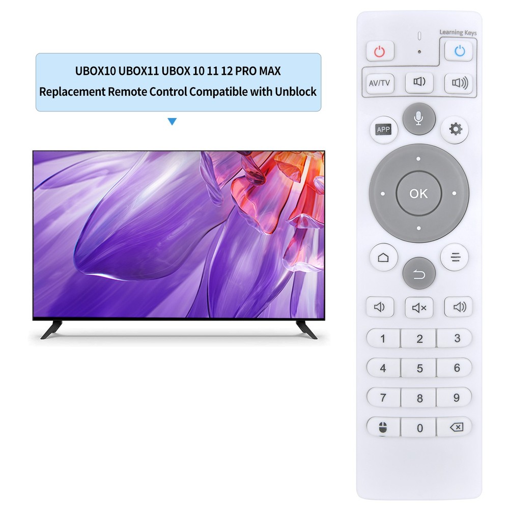 Remote Control For Unblock Tech Ubox11 Ubox10 Pro Max without Voice
