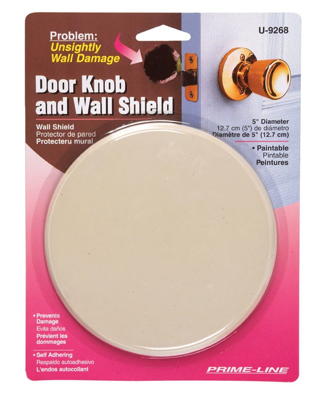 Prime Line U9268 Ivory Textured Surface Wall Protector 5 in.