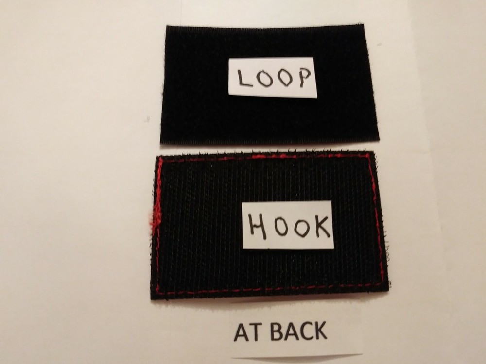 1 pc REFLECTIVE CANADA FLAG Emb patch 3-1/8x2" HOOK back