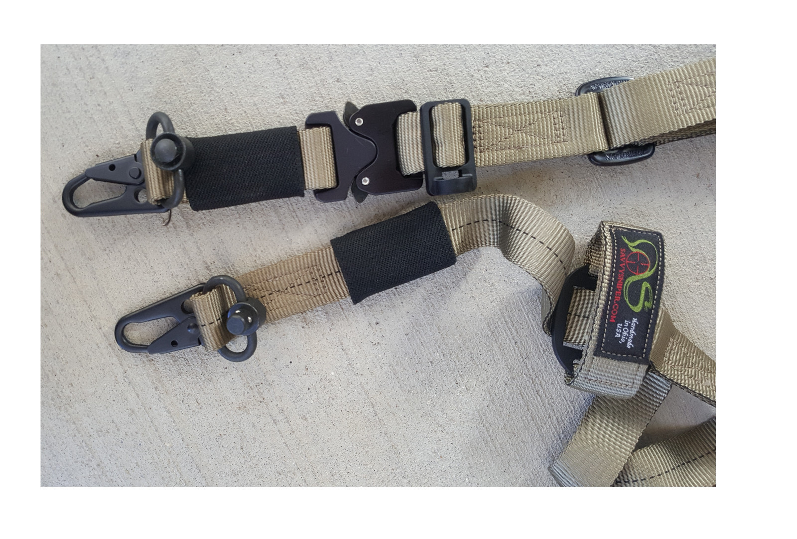 Savvy Sniper QUAD X COBRA Buckle Sling DUAL QD & DUAL HK Hook w/ MS Adapter -NEW
