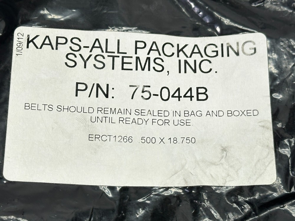 Kaps-All Packaging 75-044B Belt .500 X 18.750"