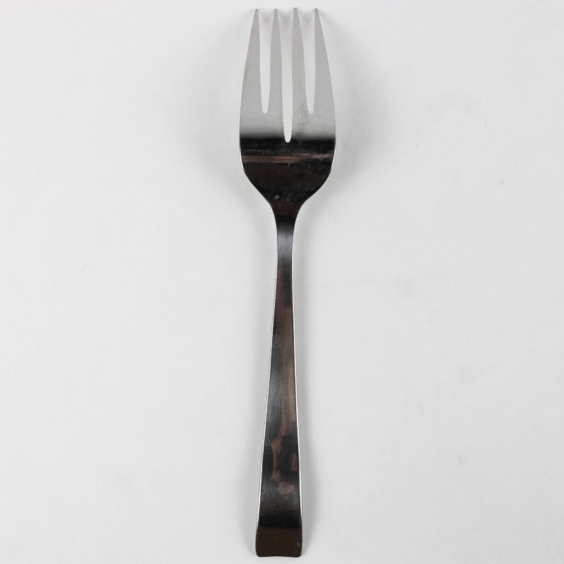 Gourmet Settings Strand Cold Meat Serving Fork 10" Long Stainless Flatware