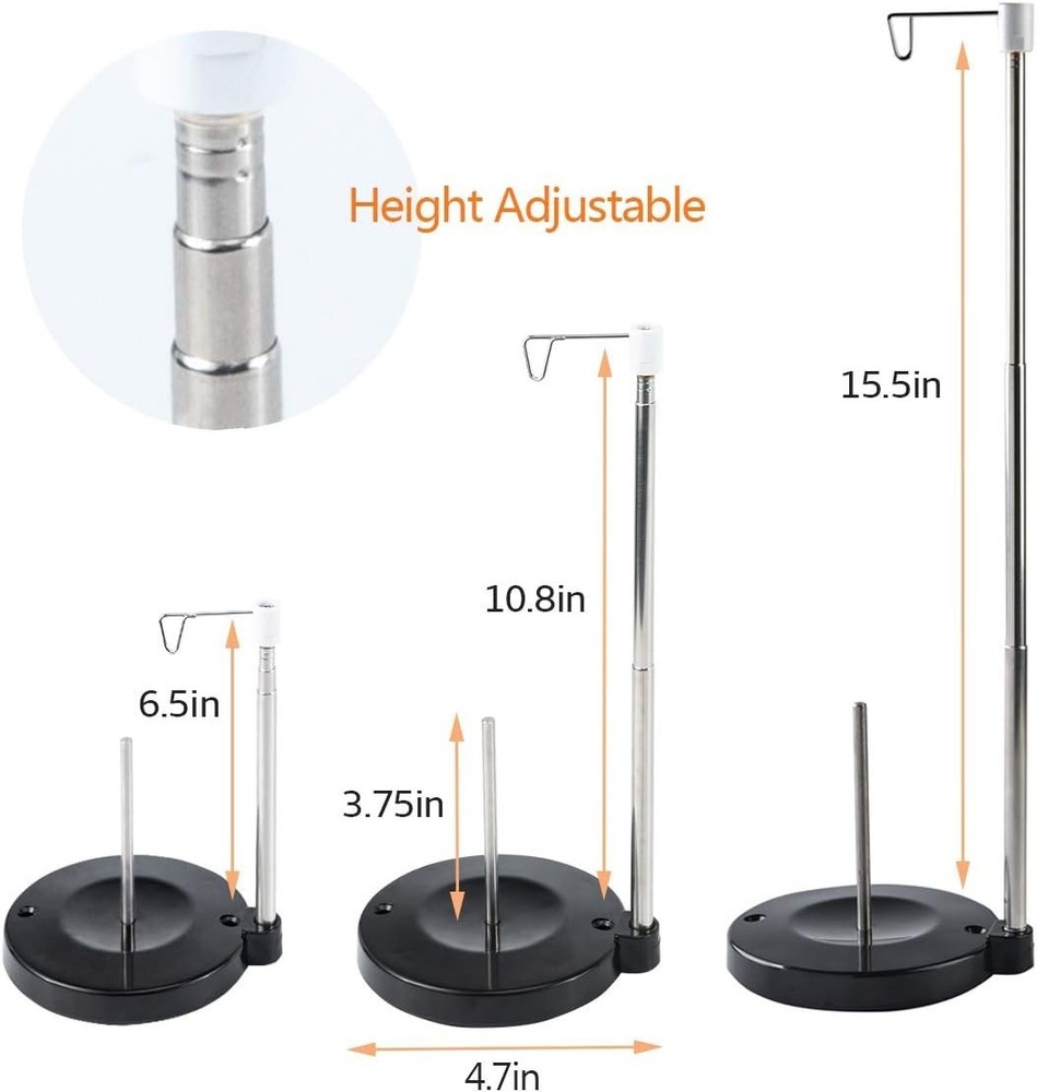 Universal Adjustable Cone Thread Stand for Seamless Sewing