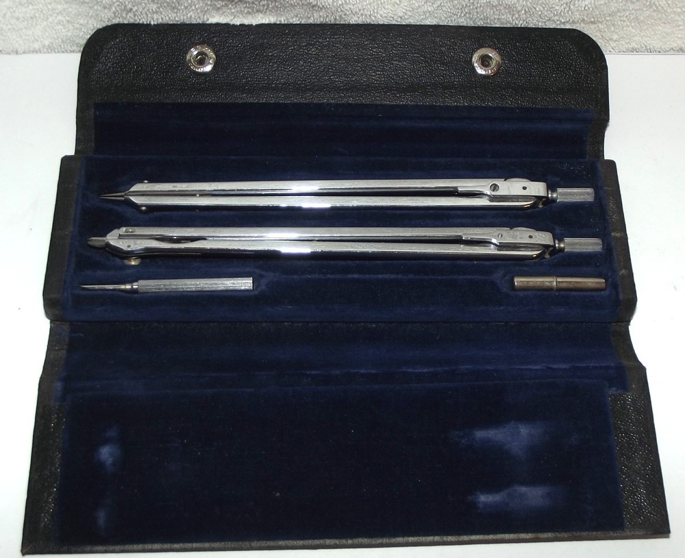 Vintage K&E US Navigator's Kit Case- Drawing Drafting Navigating Made In Germany