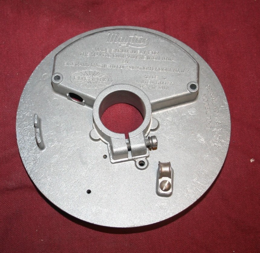 Maytag Gas Engine Model 72 D Eisemann Twin Ignition Magneto Backing Plate
