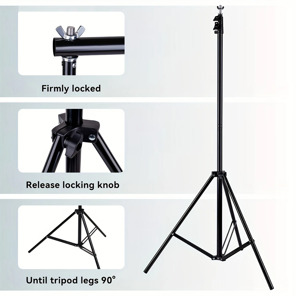 Backdrop Stand 6.5x6ft(WxH) Photo Studio Adjustable Background Stand Support Kit